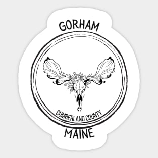 Gorham Maine Moose Sticker